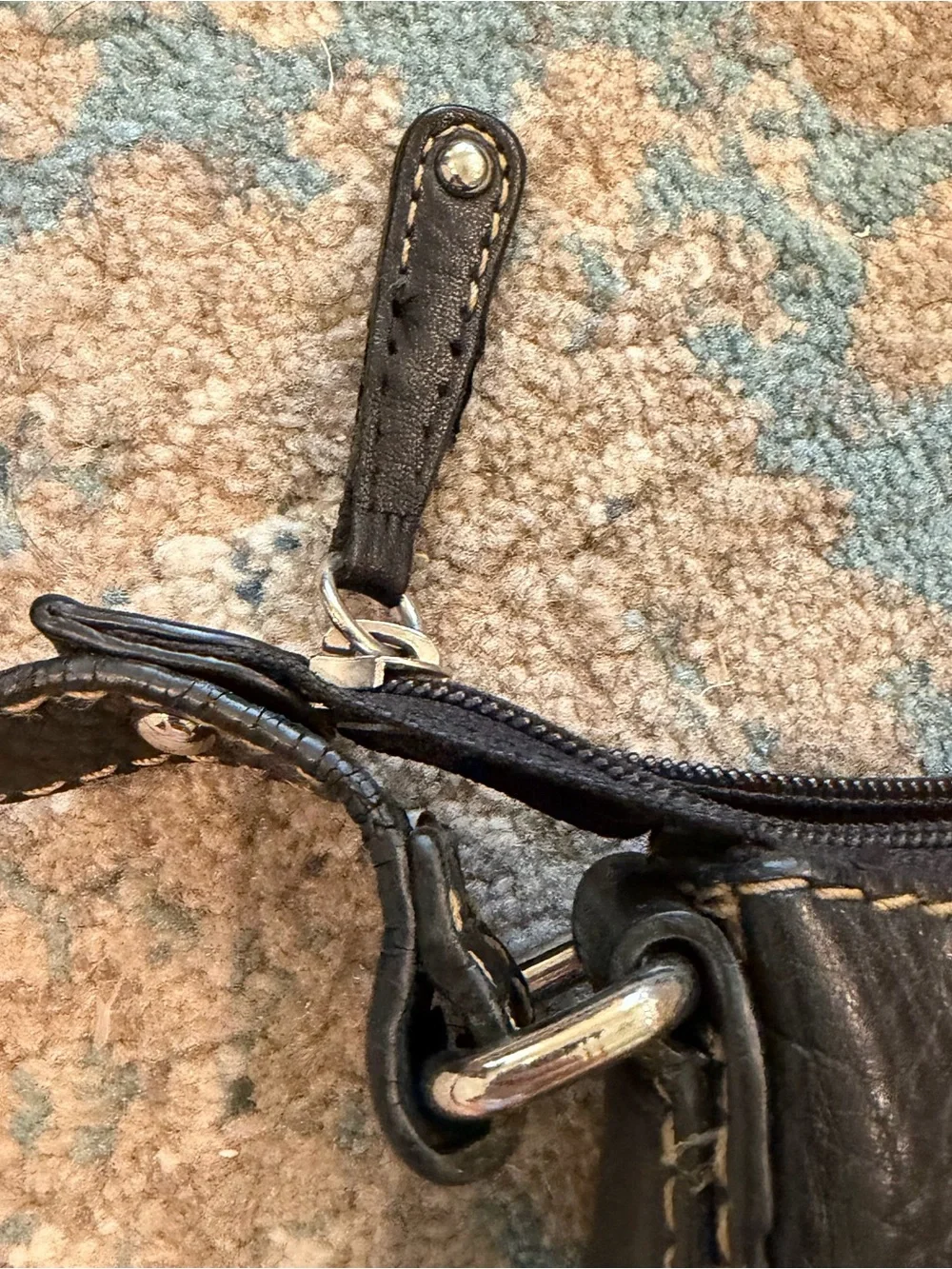 Fossil Black Leather Handbag